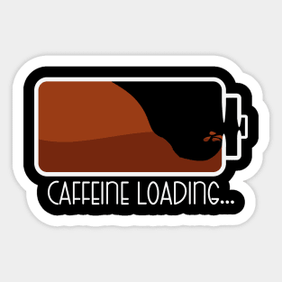 Caffeine loading Sticker